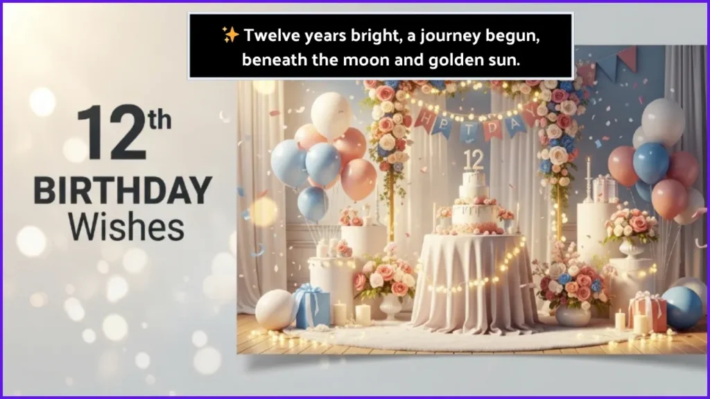 12th Birthday Wishes