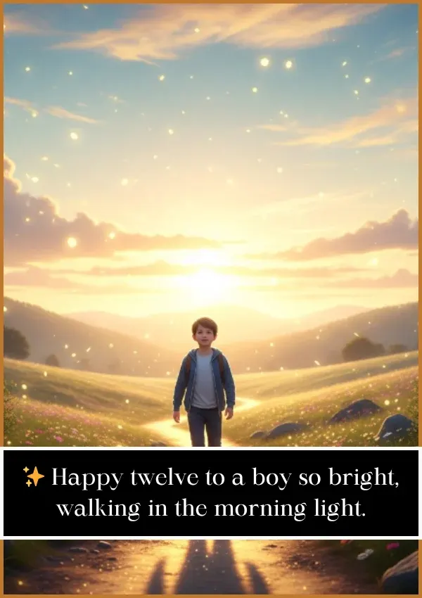 12th Birthday Wishes for Boy