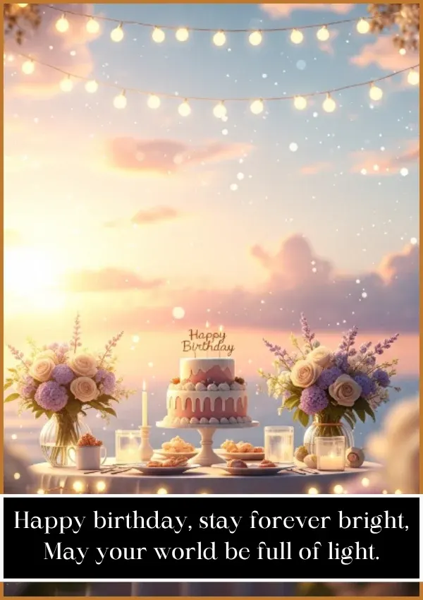 2 Line Birthday Wishes in English