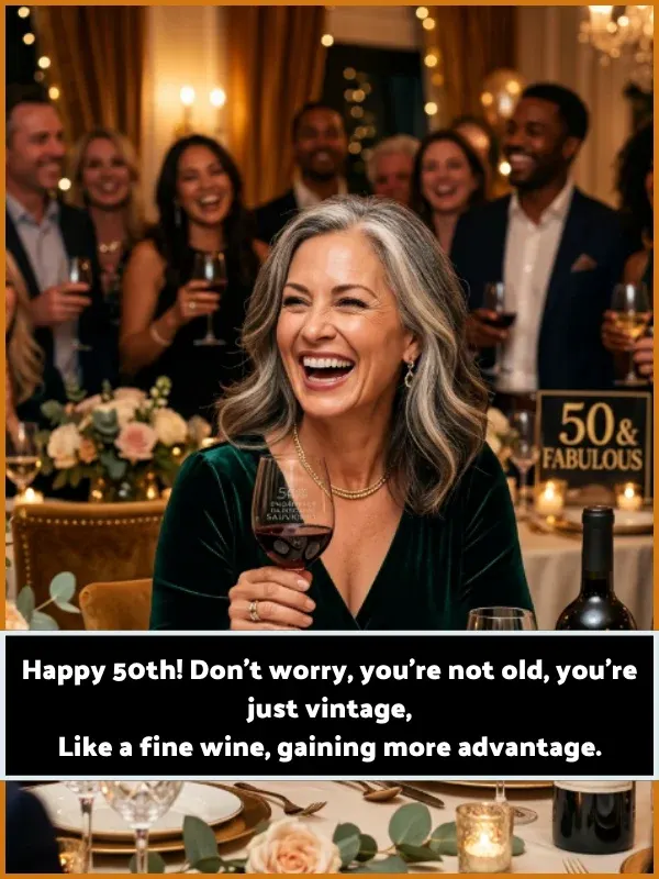 50th Birthday Wishes Funny