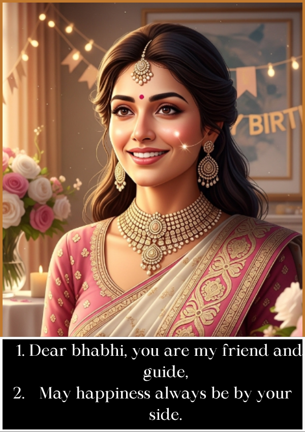 Birthday Wishes for Bhabhi from Nanad