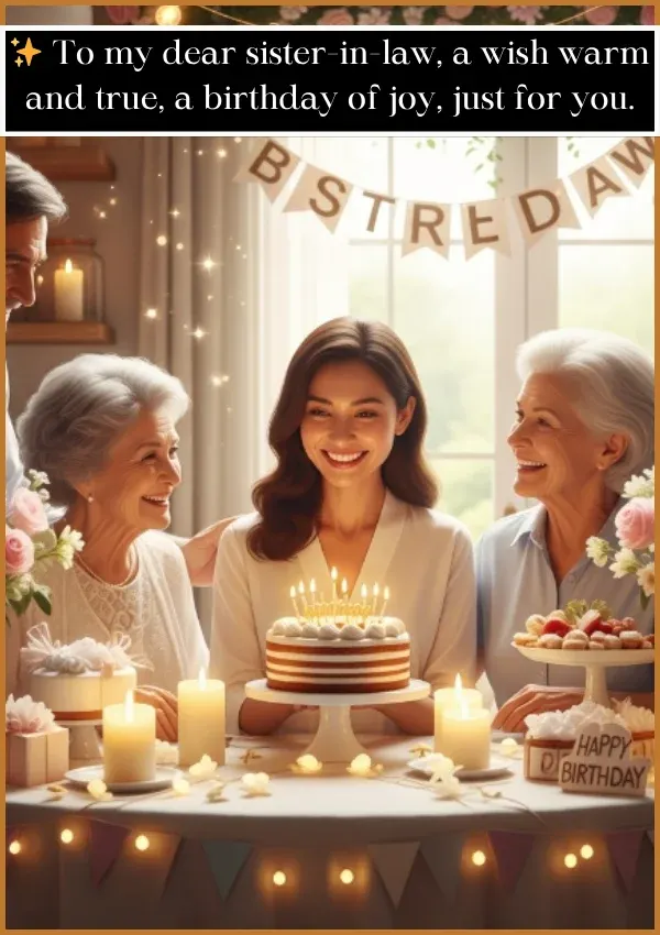 Birthday Wishes for Sister in Law
