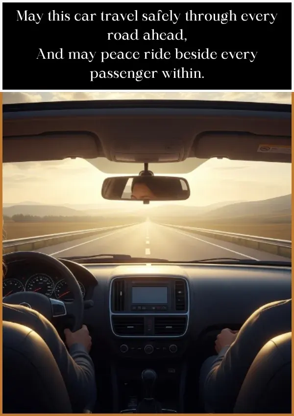 Blessing for a Car Blessing for a Car