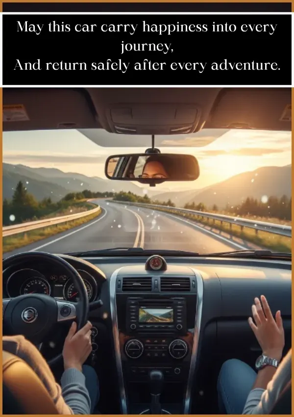 Car Blessing Message Car Blessing Message