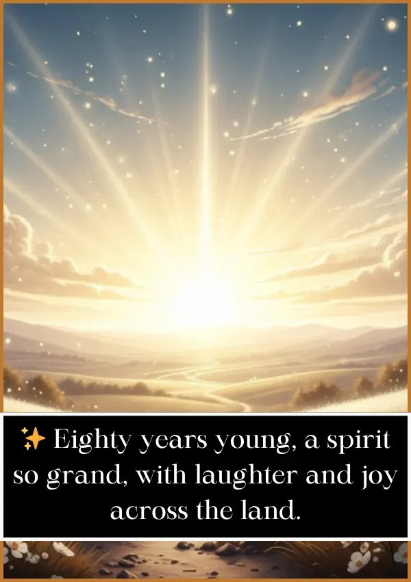 Funny 80th Birthday Wishes