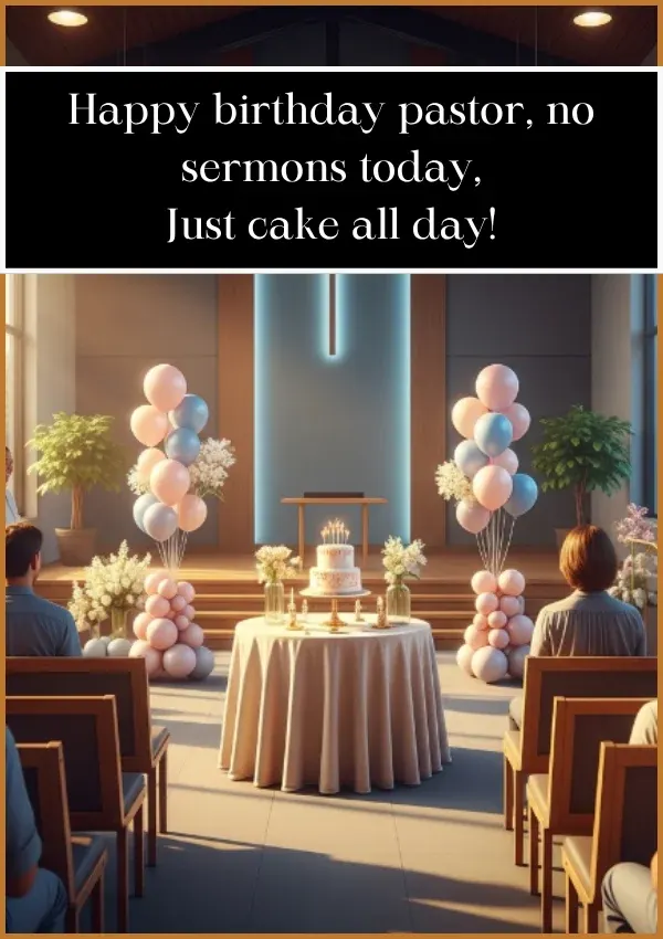 Funny Birthday Wishes for Pastor