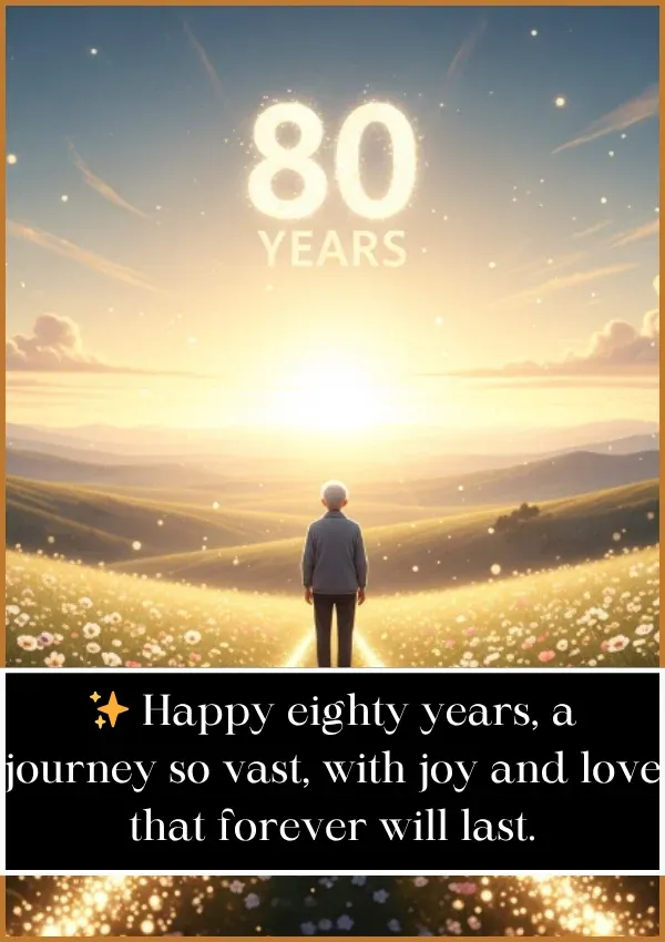 Happy 80th Birthday Wishes