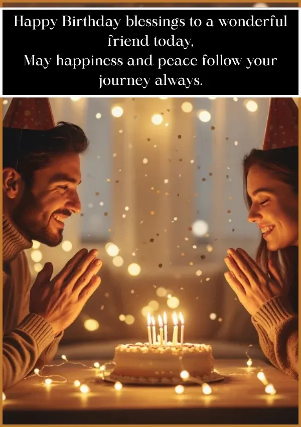 Happy Birthday Blessings Wishes for Friend