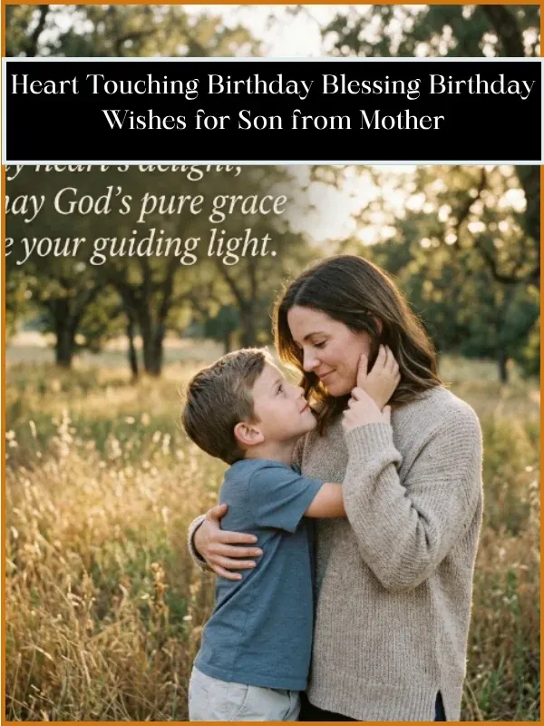 Heart Touching Birthday Blessing Birthday Wishes for Son from Mother