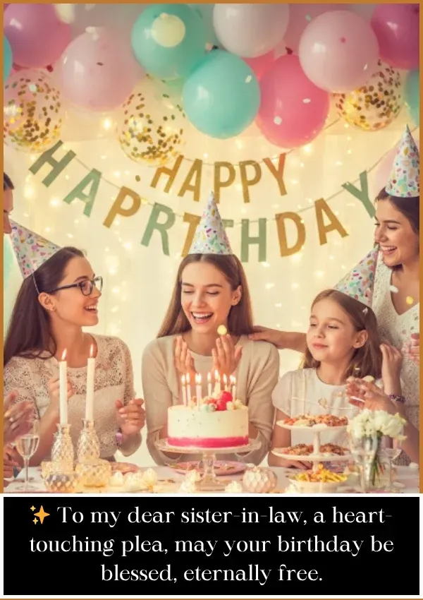 Heart Touching Birthday Wishes for Sister-In-Law