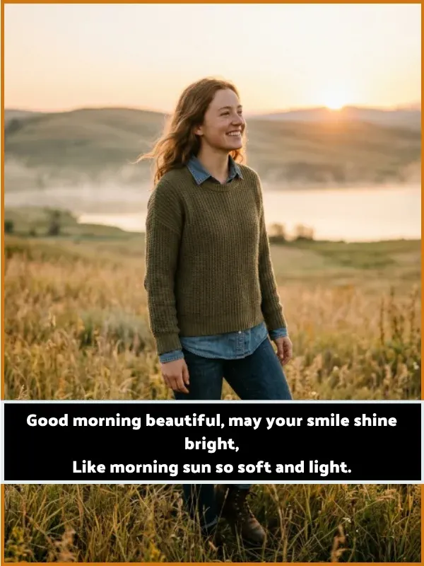 Heart Touching Good Morning Message to Make Her Smile