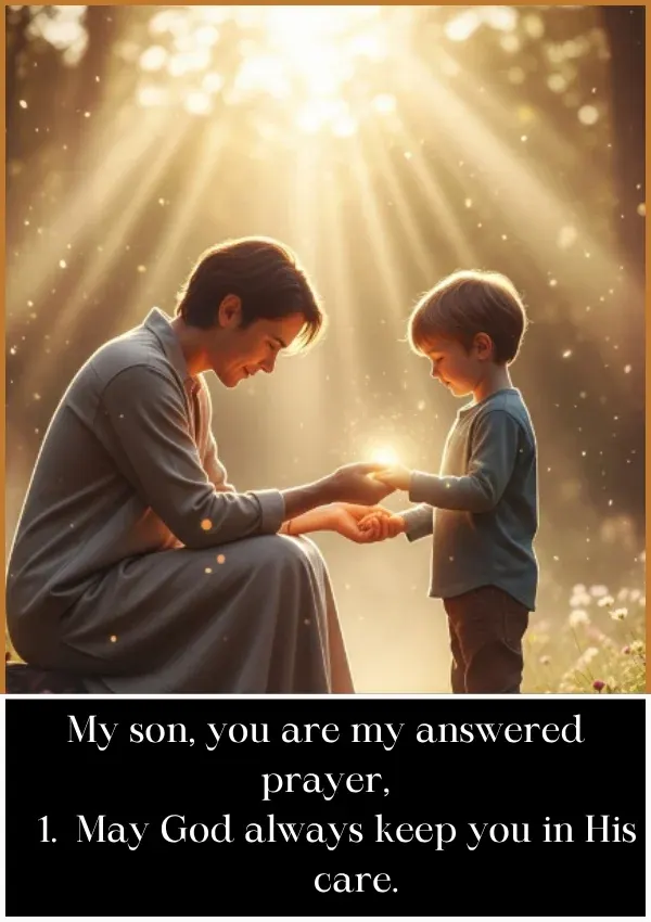 Mother Heartfelt Blessing Birthday Wishes for Son
