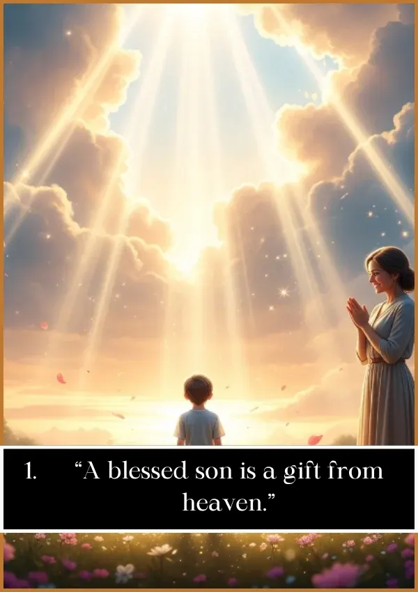 Short Blessing Birthday Wishes for Son Quotes