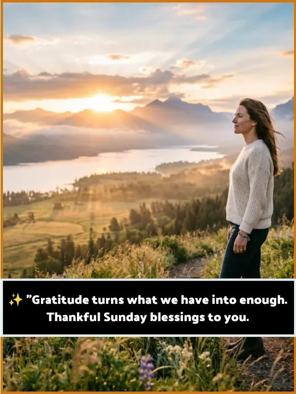 Thankful Sunday Blessings Quotes