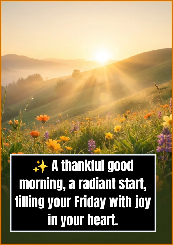 Thankful Good Morning Friday Blessings